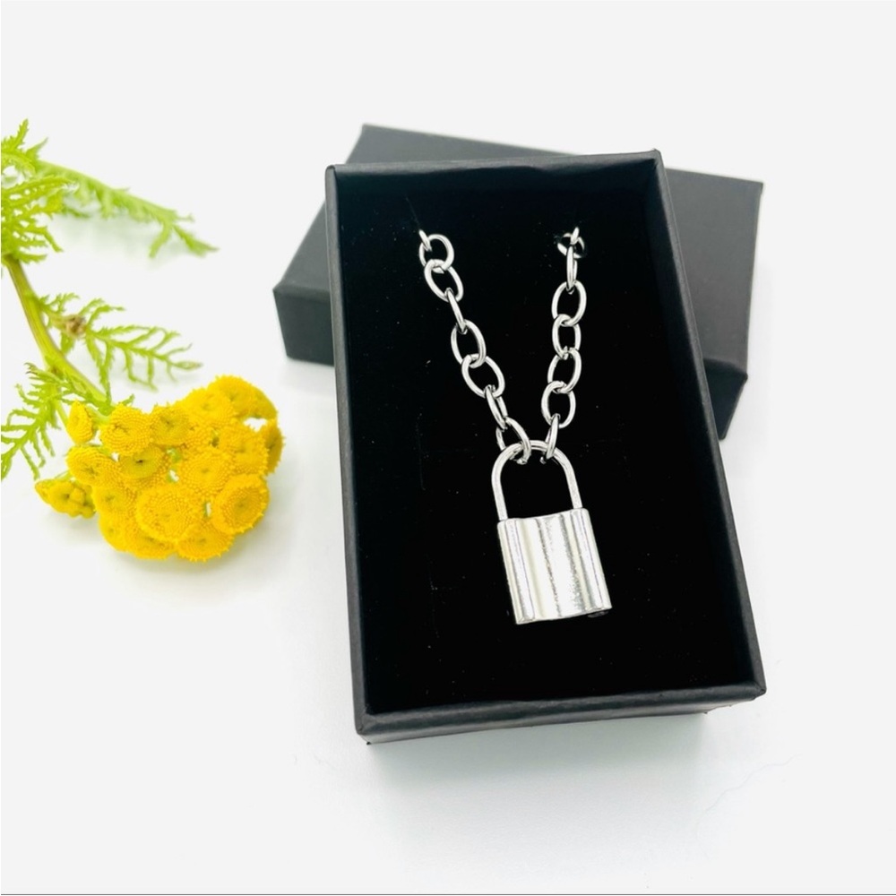 Stainless Steel Lock Necklace